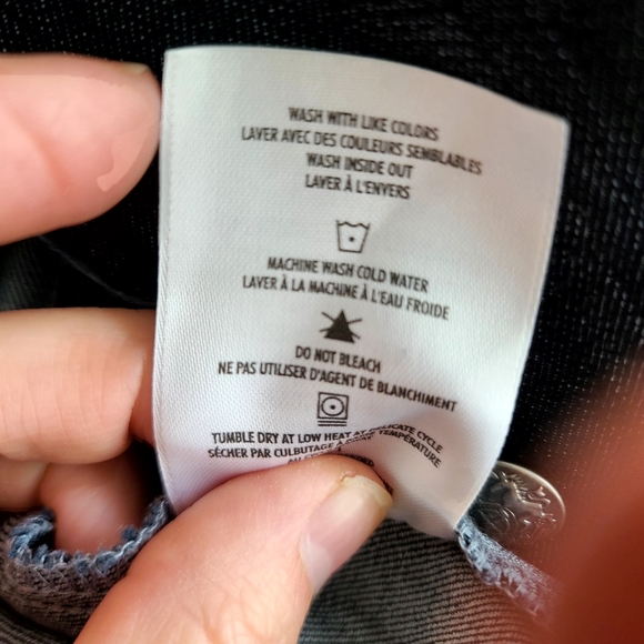 Denver Hayes bluejean look suit jacket w/ 2 buttons, large, very stretchy, NWT - Picture 5 of 8